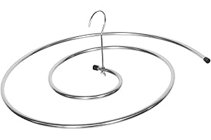 LOORGVEL 12mm Stainless Steel Spiral Sheet Hanger Multifunctional Blanket Drying Rack Foldable Quilts Laundry