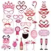 Flamingo Party Supplies Photo Booth Props for Summer Tropical Party Decoration Hawaiian Luau Party Supplies Wedding Festivals Crafts