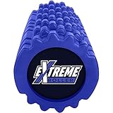 Extreme Muscle Foam Roller - High Density Grid Provides Deep Massage For Tight Muscles - For Pilates, Exercising, Yoga, Running, Physical Therapy & Sports - Blue