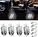 Car LED Door Logo Ghost Shadow Projector Laser Welcome Lights Symbol Emblem Courtesy Step Lights Ground Lamp Kit for Audi Series (4 Pack)