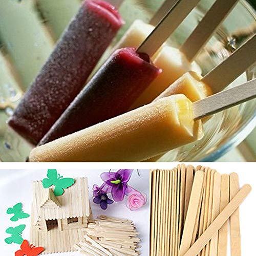 Cake Cream - 50pcs Set Ice Cream Stick Wooden Popsicle Kids Hand Crafts Art Lolly Cake Diy Making Funny 2a0259 - Bronzer Contour Sticks Stickers Wallpaper Concealer Blush Foundation Cream Eye