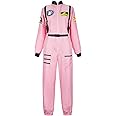 Lehauya Womens Astronaut Costume Adult Astronaut Suit Flight Jumpsuit Cosplay Dress Up Costume