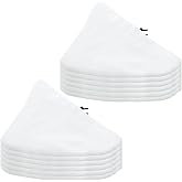 FengWu 12 PCS Replacement Triangle Steam Mop Pads Reusable Washable Microfiber Steamer Cleaning Pads Compatible for Steamboy X5 H2O H20 S302 S001