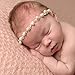 DZT1968® Baby Girl Narrow Headband Head Wrap Hair Band Headwear With Pearl Rhinestone Flower