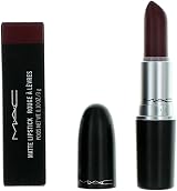 MAC Matte Creamy Lipstick Intense Red-B Burgundy 3g Unisex