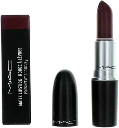 MAC Matte Creamy Lipstick Intense Red-B Burgundy 3g Unisex