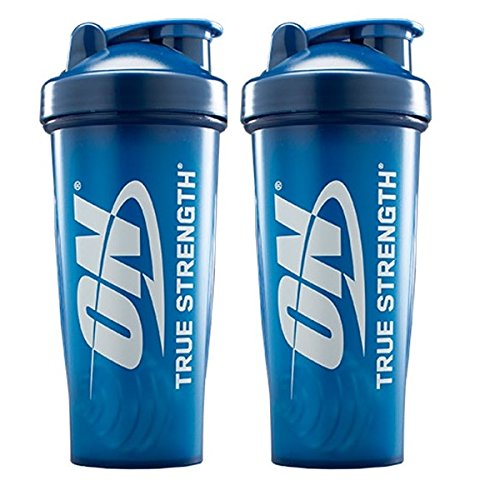 Optimum Nutrition Blender Bottle Brand Shaker Cup Value Pack | 2 28oz Blue Bottles Value Pack