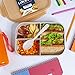 Bento Box Lunch Box, Food Container with Lid, 3 Compartment Bento Box Container for Meal Prepping, Reusable Food Prep Container, BPA Free Container with Compartments, Bento Lunch Box for Adults