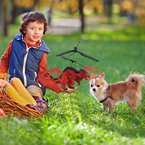 YARMOSHI Flying Dragon with Remote Control. Wings Realistically Flap While in Flight. Robotic, Fantasy Play. Easy to Use Fun Gift for Boys and Girls Kids Age 6+