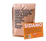 Wild Coffee, Whole Bean Organic Coffee, Fair Trade, Single-Origin, 100% Arabica, Austin Fresh Roasted (Sidamo Medium Roast, 12 ounce)
