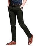 Match Mens Slim-Tapered Flat-Front Casual Pants