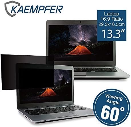 KAEMPFER Anti-Blue Light Privacy Screen Protectors Filter for Standard Laptop 13.3 inch 16:9 (11 9/16" 6 1/2")