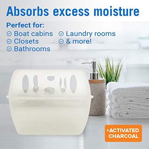 Refillable Moisture Absorbers Dehumidifier Bucket with Refill Bag Pack to Control & Get Rid of