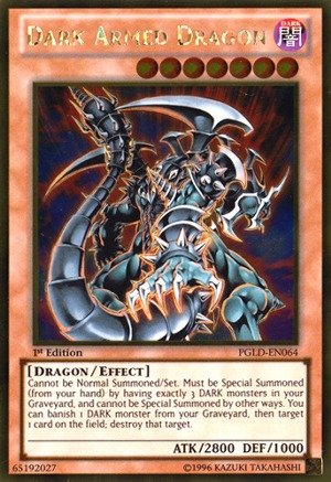 Yu-Gi-Oh! - Dark Armed Dragon (PGLD-EN064) - Premium Gold - 1st Edition - Gold Rare