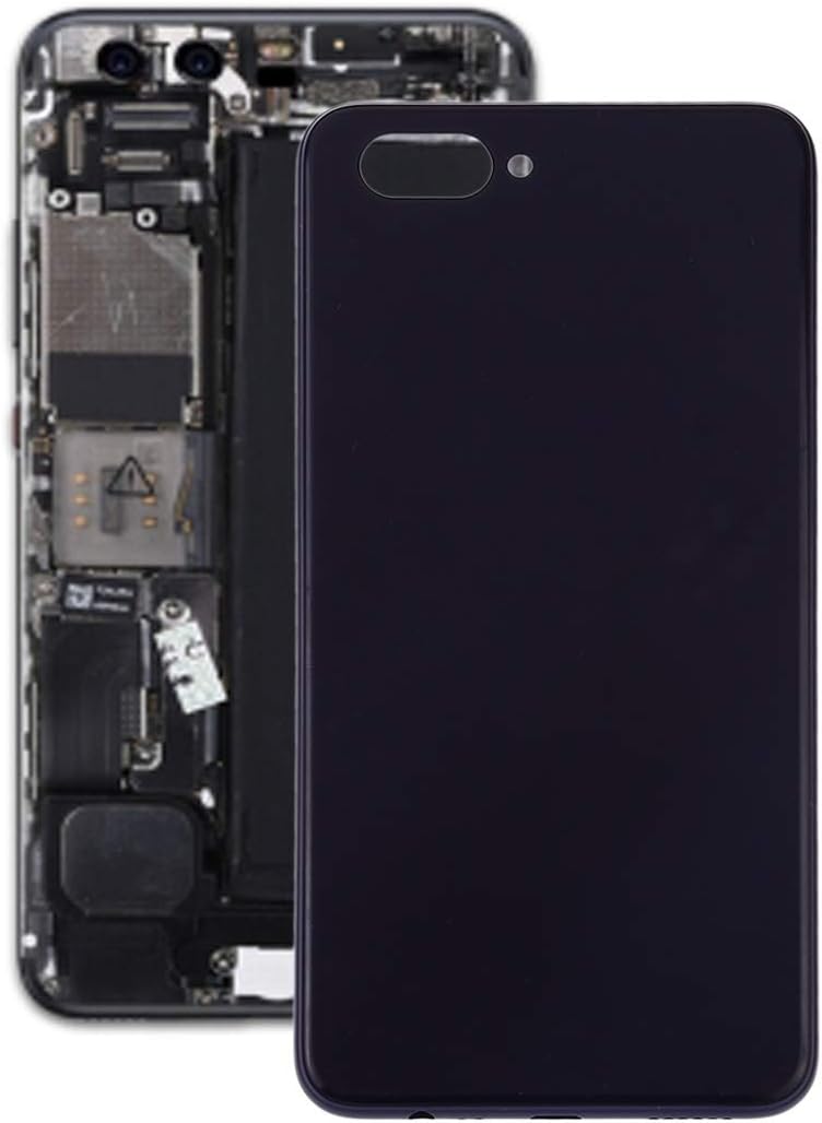 Phone Replacement Part for Back Cover with Frame for Oppo A5 / A3s(Black) (Color : Black)