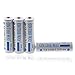 ON THE WAY 14500 3.7V Rechargeable AA Battery for Led Flashlight ,Pack of 4