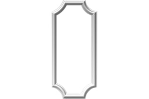 Ekena Millwork PNL12X28AS-02 12"W x 28"H x 1/2"P Ashford Molded Scalloped Wainscot Wall Panel