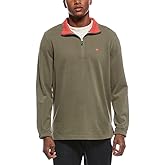 Brooks Brothers Mens Classic Fit Contrast Collar Quarter Zip Cotton Sweatshirt,