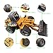 fisca RC Wheeled Front Loader Remote Control Bulldozer Truck 6 Channel 2.4G Alloy Vehicle Tractor Toy with Lights