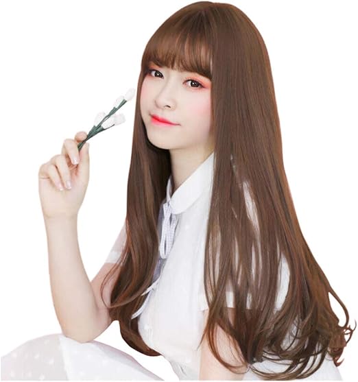 Amazon Com Wig Full Hair Wig Sweet Korean Version Of The Air