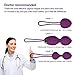 2 in 1 Kegel Exercise Weights Ben Wa Balls Sets Kegel Balls for Women Beginners & Pleasure - Doctor Recommended for Bladder Control & Pelvic Floor Exercises (Purple)