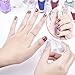 eBoot Clear Nail Art Jelly Stamper Plate Scrapers Set, 3 Different Stamper and 3 Different Replaceable Silicone Heads