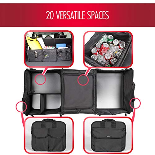 GEEDAR Trunk Organizer with Cooler Large Trunk Organizer with Builtin