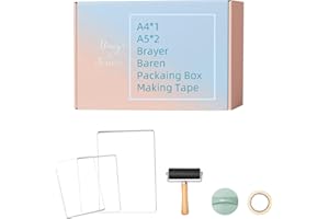AIACMEA Gel Printing Plate Kit - 5x7" & 6X8", 8x10" Reusable Gelli Plates for Monoprinting, Eco-Friendly, Easy to Clean Art Printmaking, Card Making & Scrapbooking - Complete Starter Set with Tools
