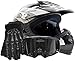 Youth Kids Offroad Gear Combo Helmet Gloves Goggles DOT Motocross ATV Dirt Bike Motorcycle Silver Black - XL