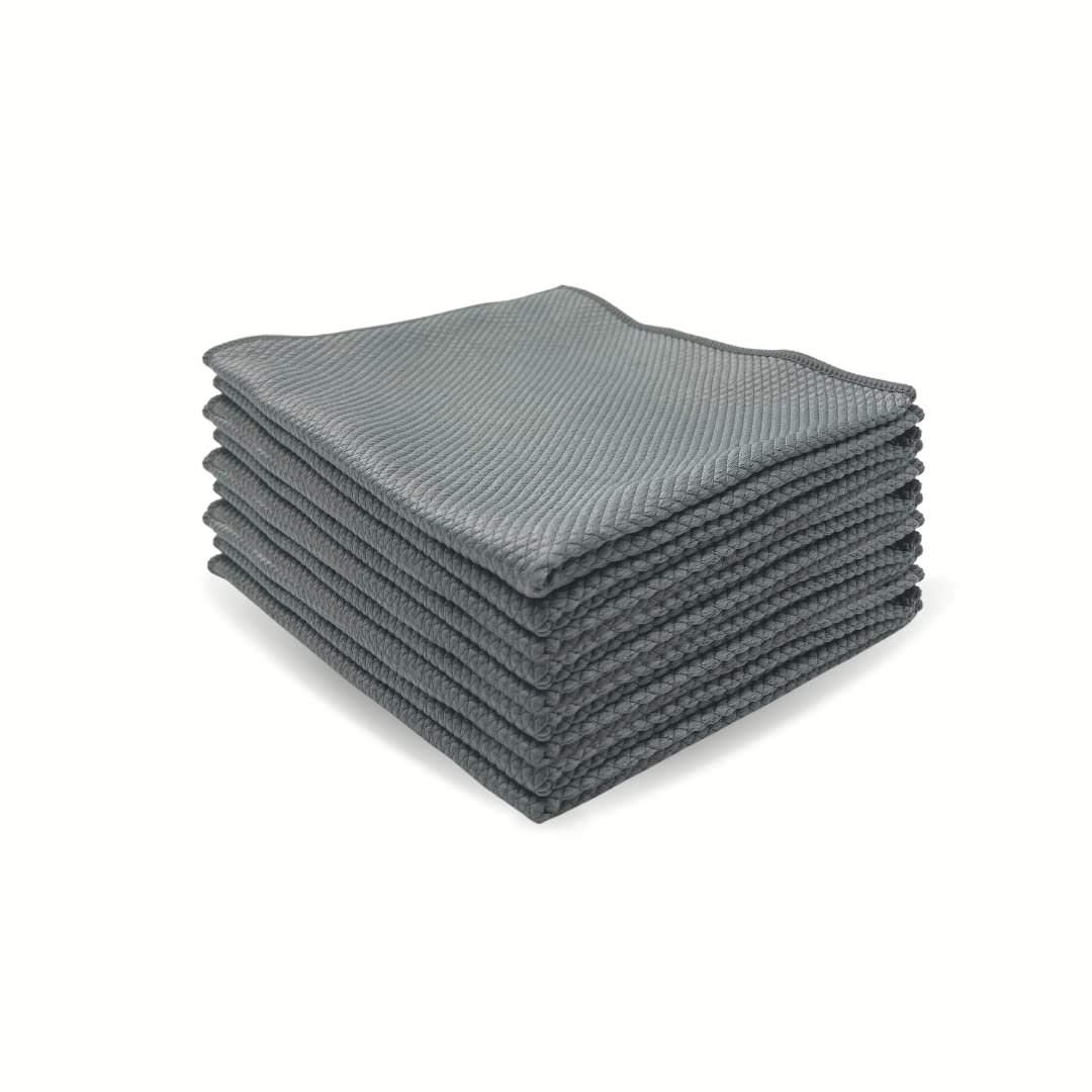 Sallder Glass Brilliant Microfibre Cloths 40x40cm 300GSM Cleaning of Glass and Mirror Surfaces as well as Kitchen Bathroom Fittings Microfibre Cloths can also be used for cleaning cars