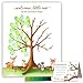 TUKNON Paper Kit Co. Woodland Creature Baby Shower Fingerprint Tree with Ink Pad. Watercolor