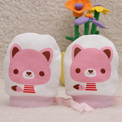 Adeimoo Cute Boys Girls Cotton No Scratch Gloves Drawstring Adjustable Mittens for Baby Infants - Thumbnail 6