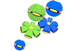 FOLUODRAYMagic Meta Ball, Magic Bouncing Ball, Children's Bouncing Balls, Magic Metaball, Magic Flying Saucer, Bouncy Balls, Parent-Child Interaction (Green+Blue)