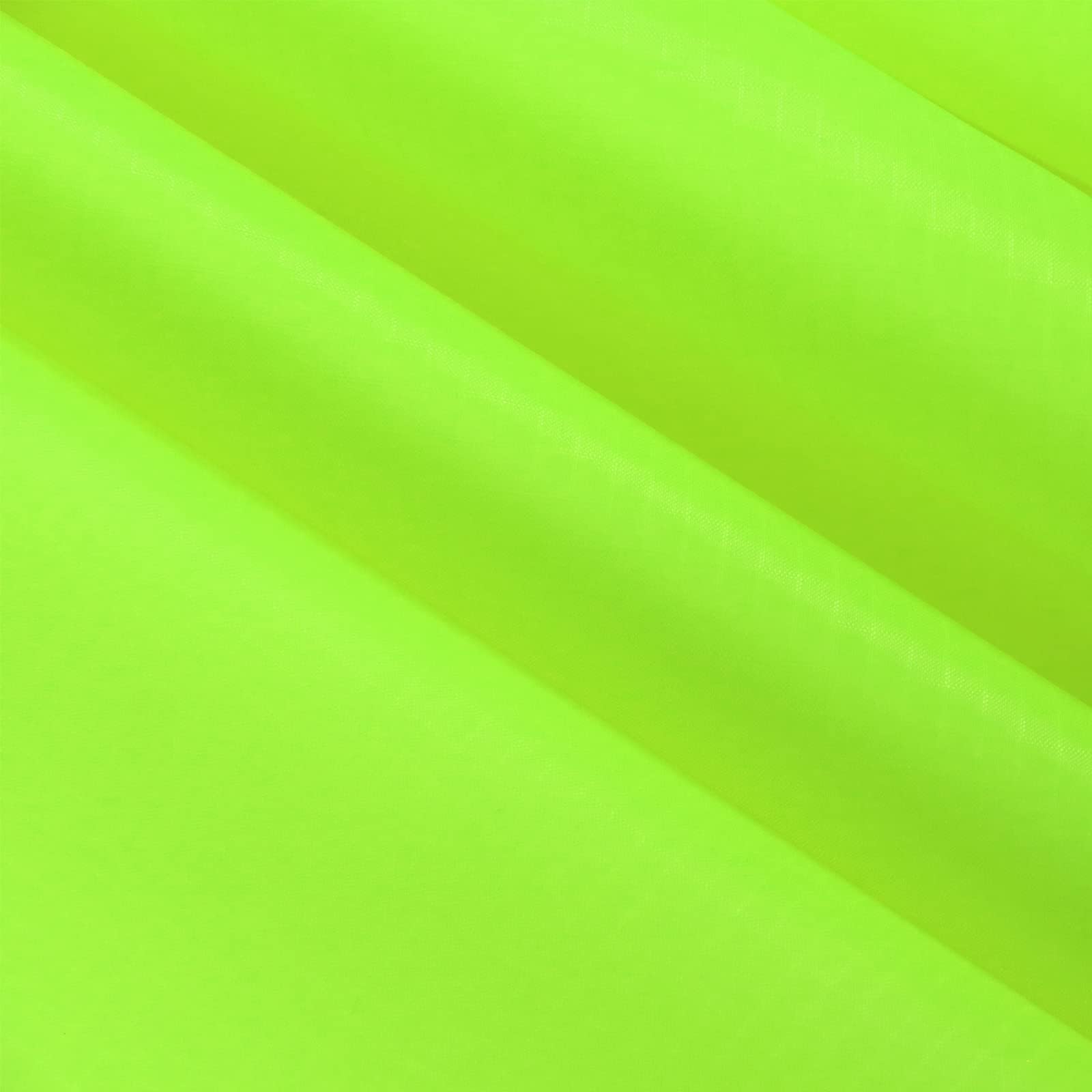 9KM DWLIFE 40D Waterproof Ripstop Nylon Fabric 3oz Nylon Sheets PU Coating Tear Resistant for Outdoor Cover Tent Kite Bag Material(Fluorescence Green,1 Meter(100cm x 152cm))