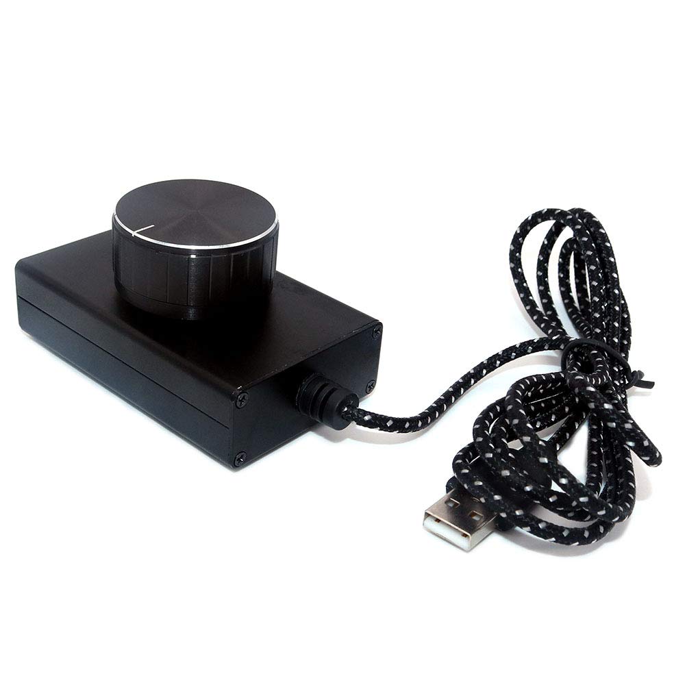 DollaTek Lossless USB Volume Control Knob, Computer Speaker Audio Volume Controller Adjuster with One Key Mute Function Support Win7/8/10/XP/Mac/Vista Android