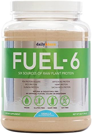 Fuel-6 Vegan & Gluten Free Protein Powder: Vanilla, 796 Gram