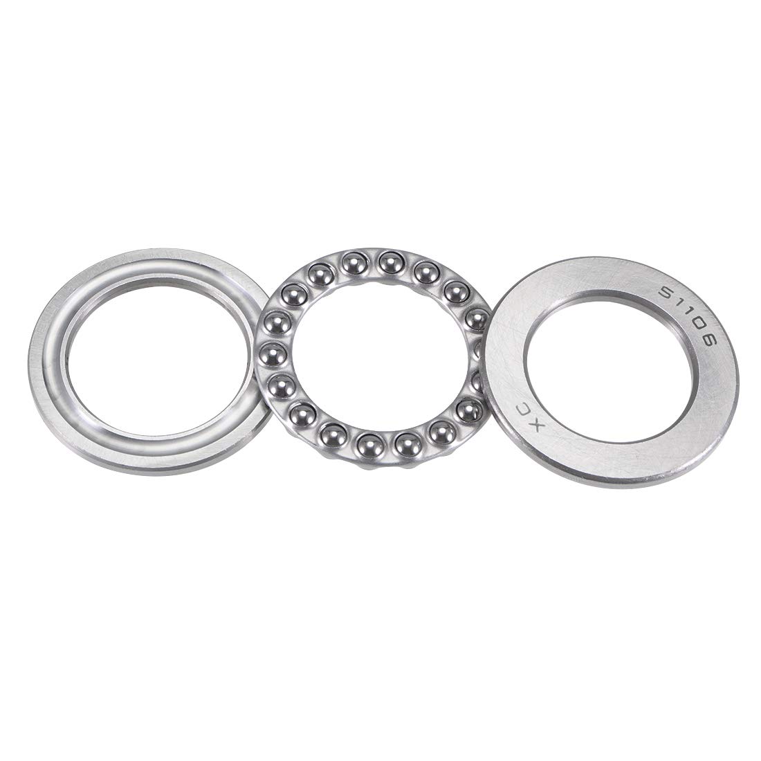 Sourcingmap 51106 Carbon Steel Thrust Ball Bearing 3 Part 30mmx47mmx11mm