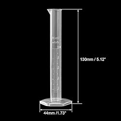 uxcell Plastic Graduated Cylinder, 10ml Measuring