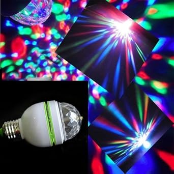led de 3w rgb color lampara giratoria
