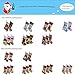 Wewill Classic Christmas Stockings Set of 2 Santa Snowman Xmas Decor Party Favor for Family, 17-Inch (Style 2)