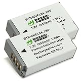 Wasabi Power Battery for Nikon EN-EL24 and Nikon 1 J5 (2-Pack)