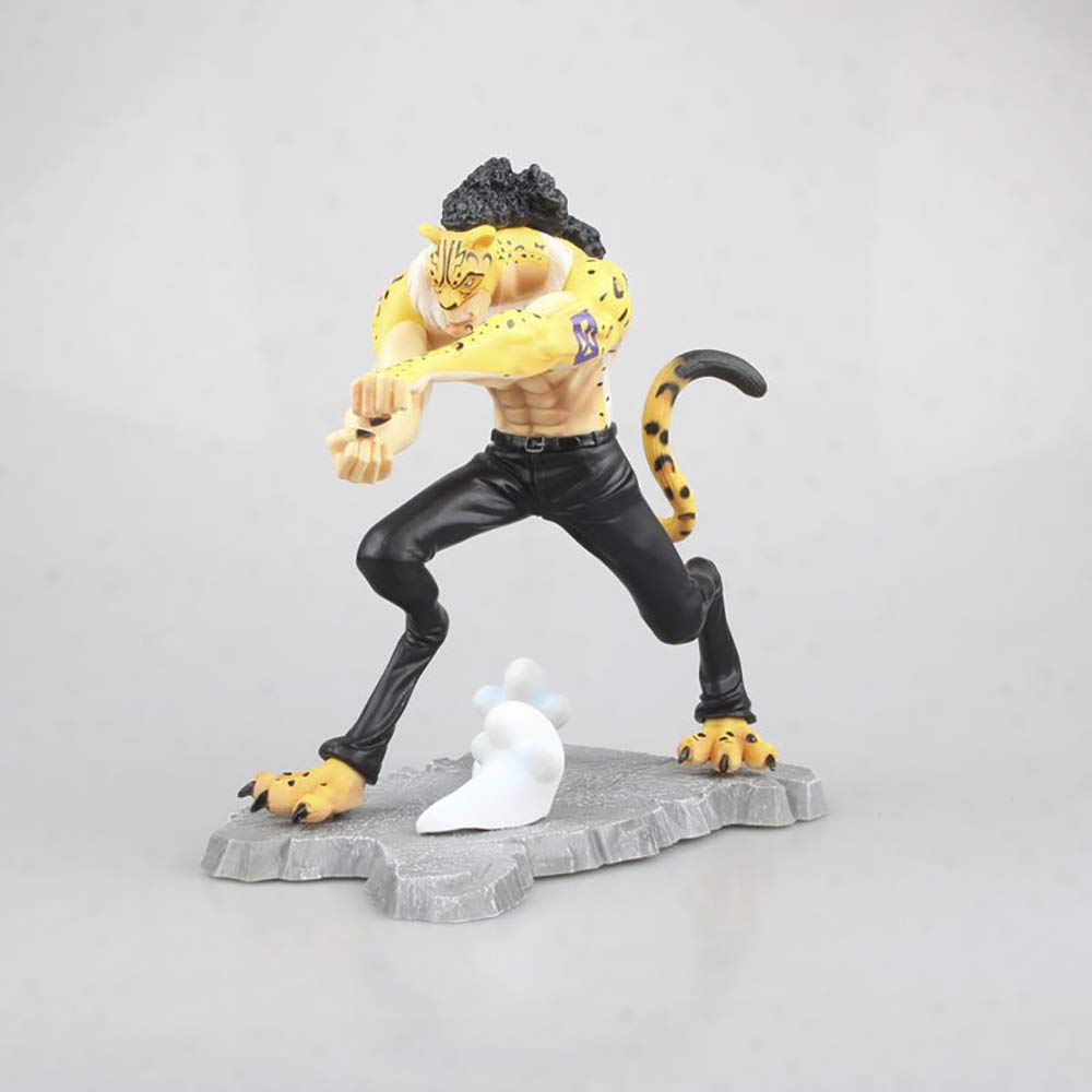 BINGFENG One Piece Anime Figures CP9 Animalized Leopard Rob Lucci Doll Model PVC Statue Daily Life B