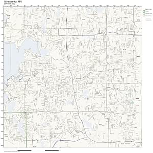 Amazon.com: ZIP Code Wall Map of Minnetonka, MN ZIP Code Map Not