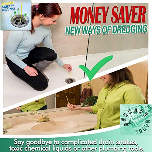 Drain Sticks Drain Cleaner and Deodorizer Drain Stix Dissolve Grease