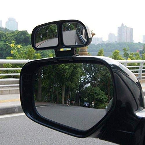 Blind Spot Mirror, 2 Pcs Square Stick On Rear View Convex Side Wide Angle with DUAL Adjustable Mirrors For Car Truck SUVs Motorcycle - Thumbnail 6