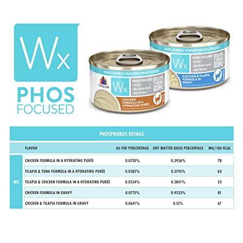WERUVA WX PHOS FOCUSED, CHICKEN FORMULA IN A HYDRATING PURÉE, 3OZ CAN (PACK OF 12)