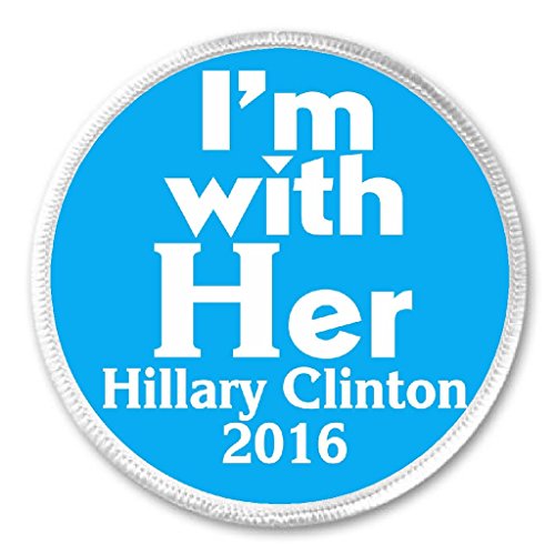 I'm with Her Hillary Clinton 2016 (Blue) 3" Sew On Patch