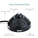 BESTEK 6-Outlet Power Strip Surge Protector with 6-Foot Power Cord and 2.4A 2-Port USB Charging Station, UL Listed