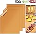 X-Chef Copper Grill Mats, Copper Sheets, BBQ Grilling Mats Nonstick for Charcoal Grill, Cooking Baking Sheets for Oven, 3 Packs, Reusable & Easy Clean, 15.75’’ x 13’’