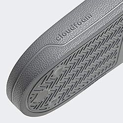 adidas Men's Adilette Shower Slides Grey/White/Grey 6